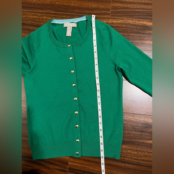 Banana Republic women’s XS cardigan, merino wool, brilliant jade green - Picture 7 of 10